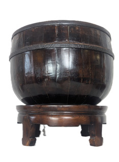 Chinese Antique Barrel Storage Bucket Large Size
