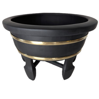Antique Chinese Massage Foot Tub Black