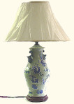 26 inch tall Chinese porcelain Lamp. FREE SHIPPING