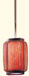 Somers 6  inch hanging lamp in dark walnut finish   FREE SHIPPING