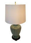 Celadon Fluted porcelain Lamp
