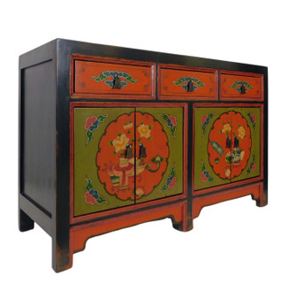 中国家具　アンティーク Chinese antique buffet table Oriental Furniture Warehouse Antique Server in Oriental Red