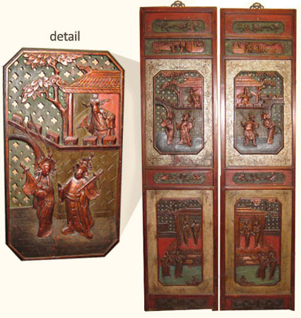 Chinese Wall Panels for Sale at Online Auction