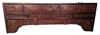 61" Wide Oriental Antique Bed Panel