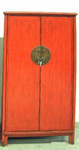 Tapered Red Armoire