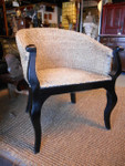 Rattan occasional arm chair
