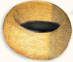 Asian Modern egg-shaped living room chair