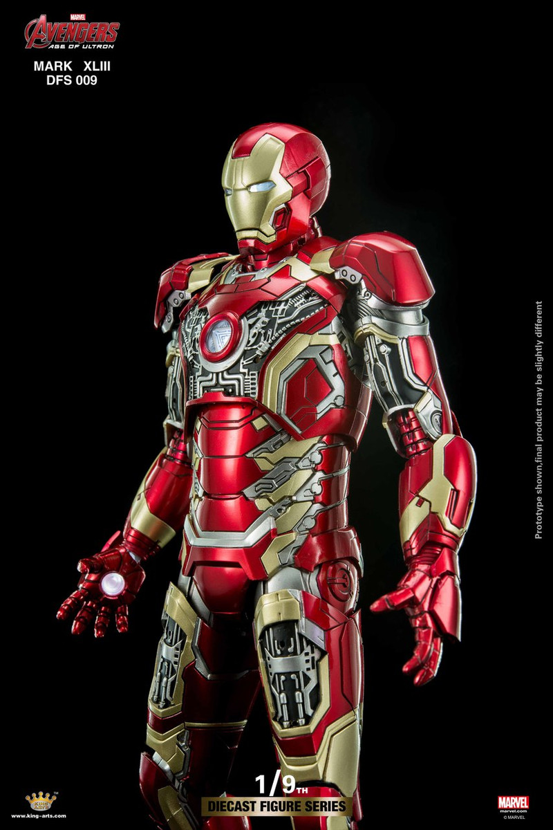 King Arts 1 9 Diecast Figure Series Dfs009 Iron Man Mark43 Diecast Action Figure