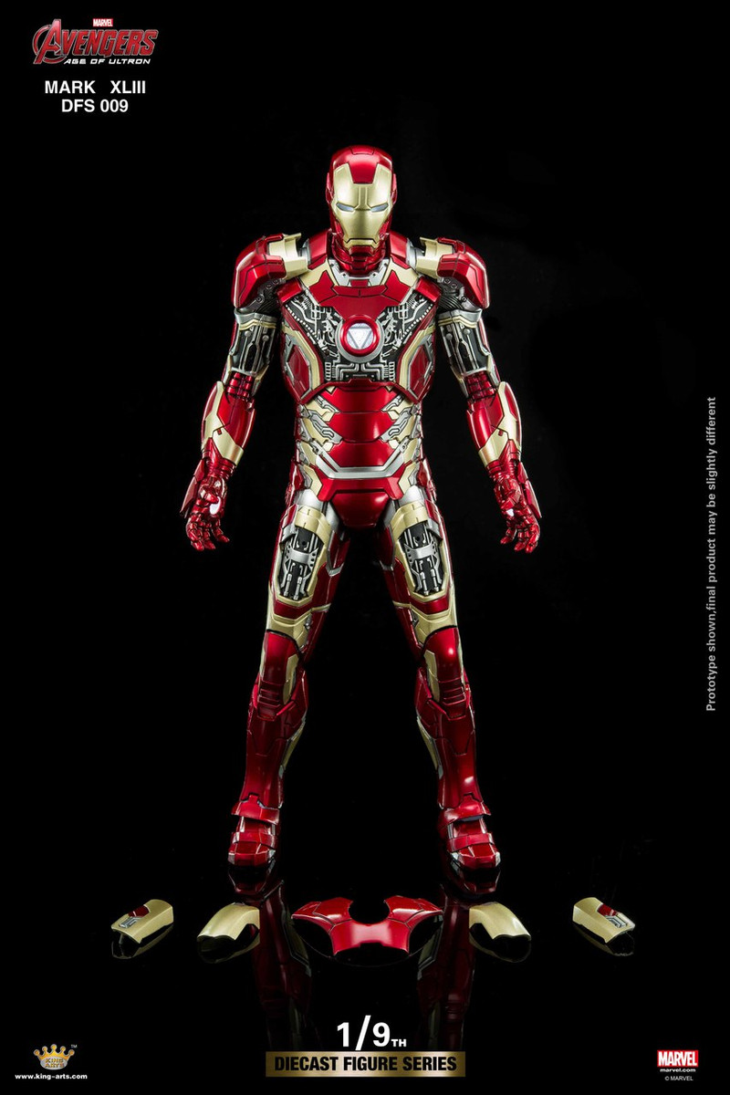 King Arts 1/9 Diecast Figure Series DFS009 Iron Man Mark 43 Action Figure
