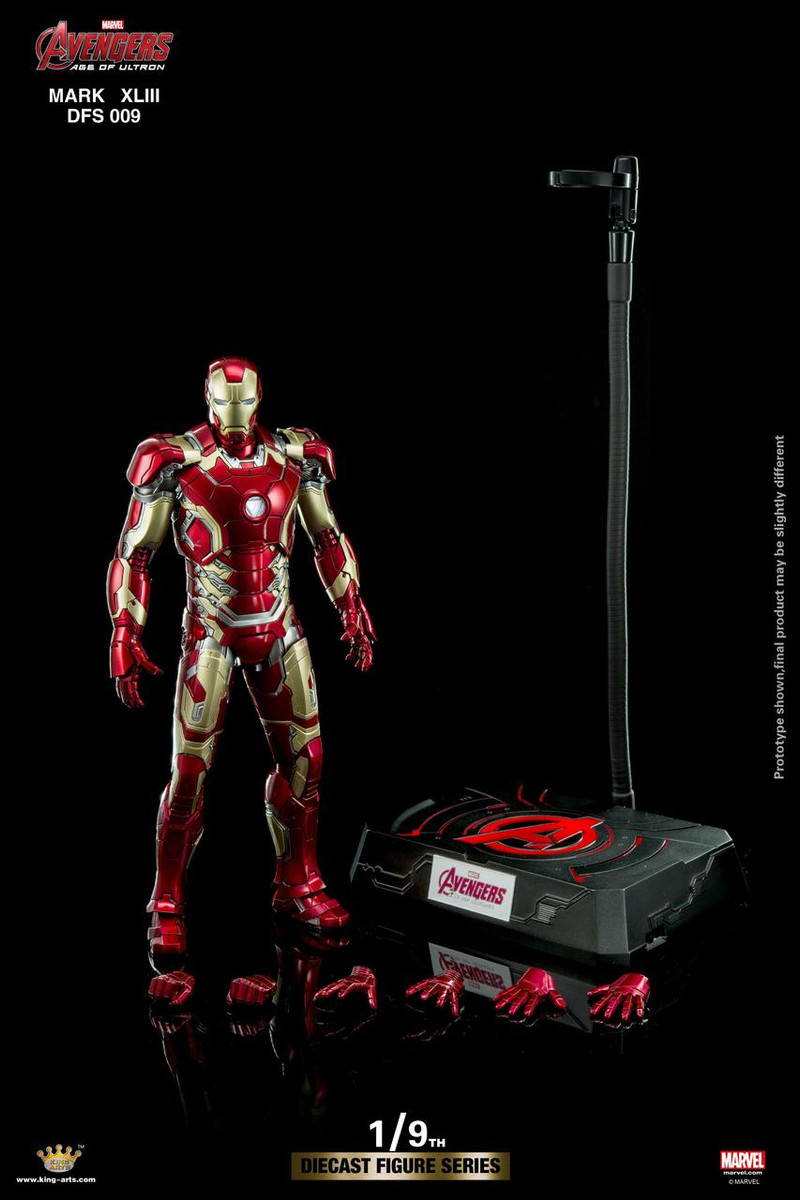 King Arts 1/9 Diecast Figure Series DFS009 Iron Man Mark43 Diecast