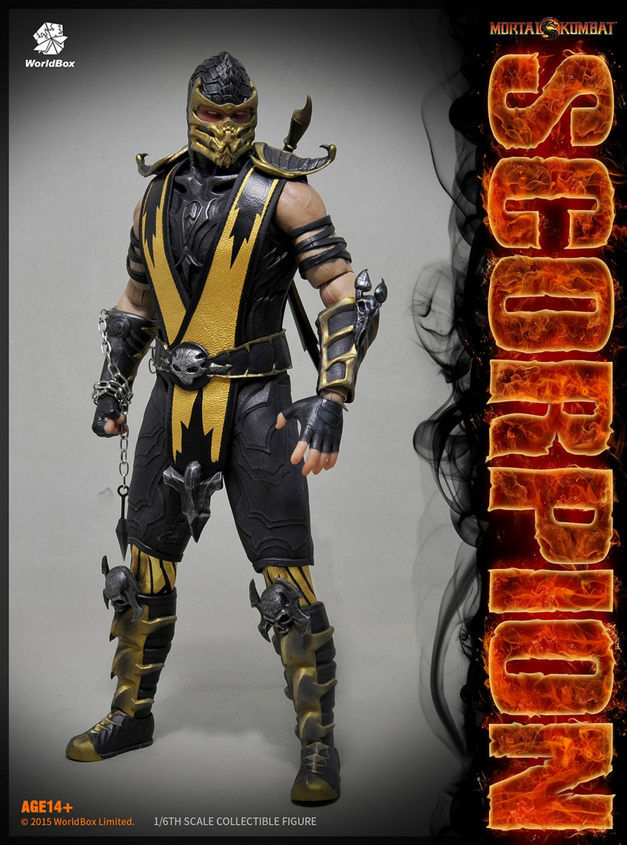 ゲームキャラクター WORLDBOX MORTAL KOMBAT 1/6 Worldbox 1/6 Mortal Kombat Scorpion action figure - KGHobby Toys