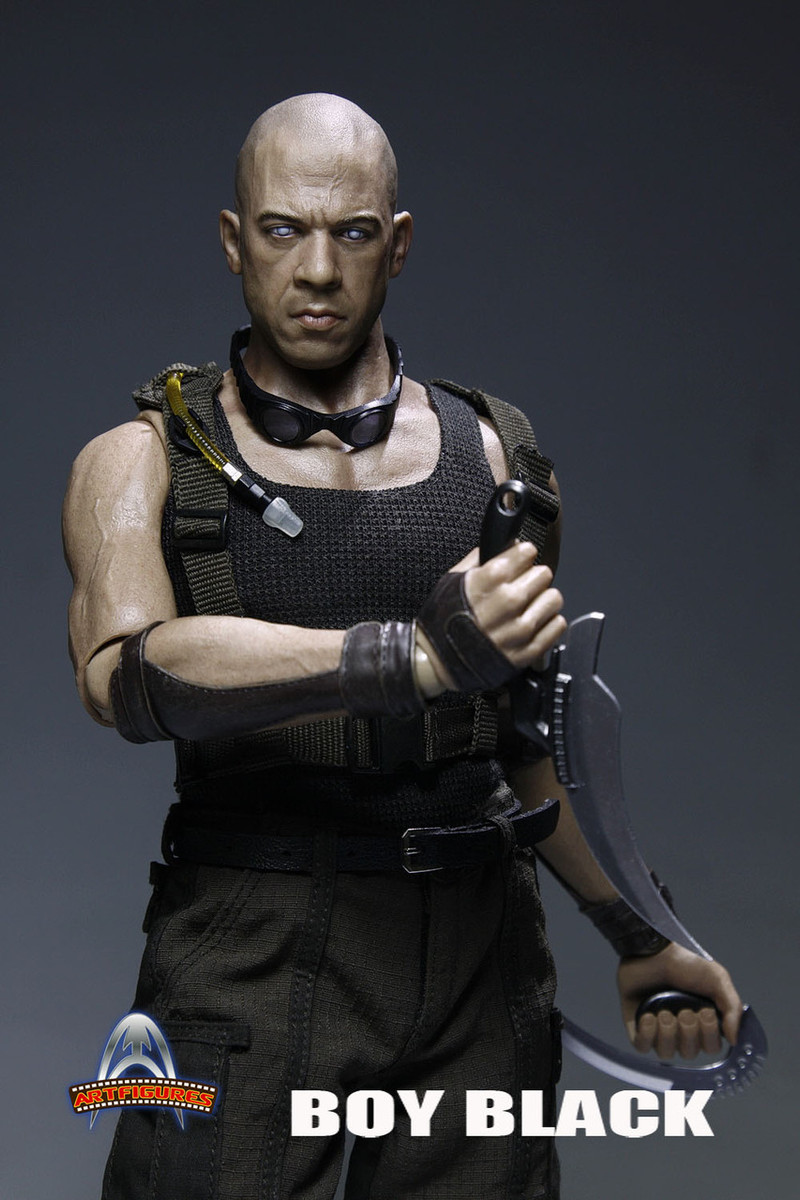 Art Figure AF-018 vin diesel Riddick Black Boy 1/6 Scale Action Figure