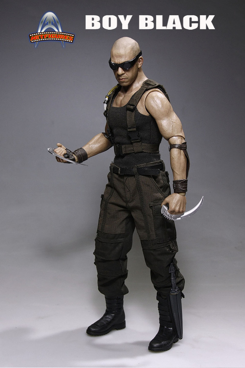Art Figure AF-018 vin diesel Riddick Black Boy 1/6 Scale Action Figure