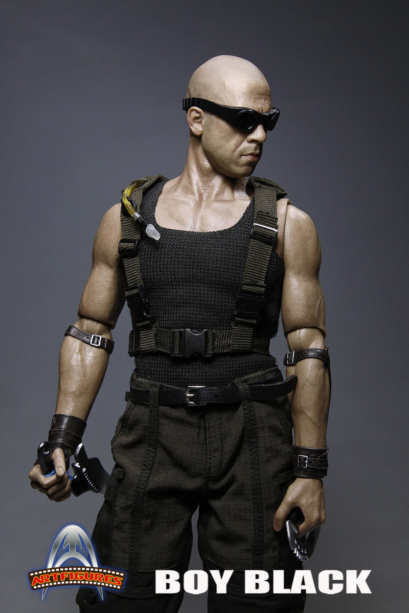 Art Figure AF-018 vin diesel Riddick Black Boy 1/6 Scale Action Figure