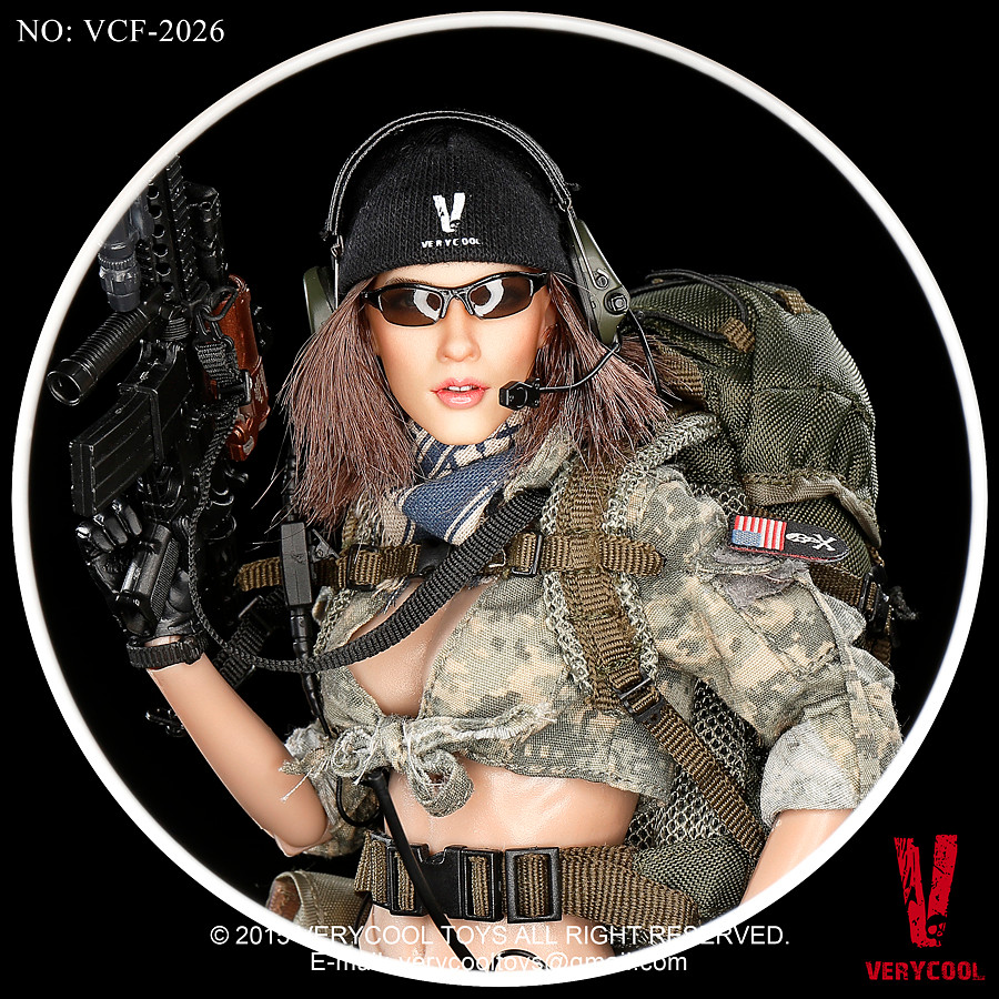 VERYCOOL VCF-2026 1/6 ACU Camo Sexy Female Shooter