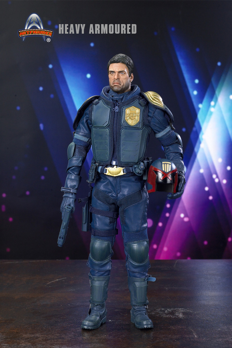 Art Figure Af 015b Special Version Heavy Armoured Special Cop In Blue 1 6 Figure