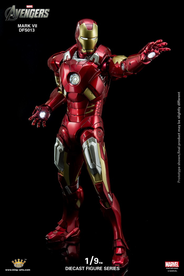 King Arts DFS013 1//9 Scale IRON MAN Mark7 Action Figure