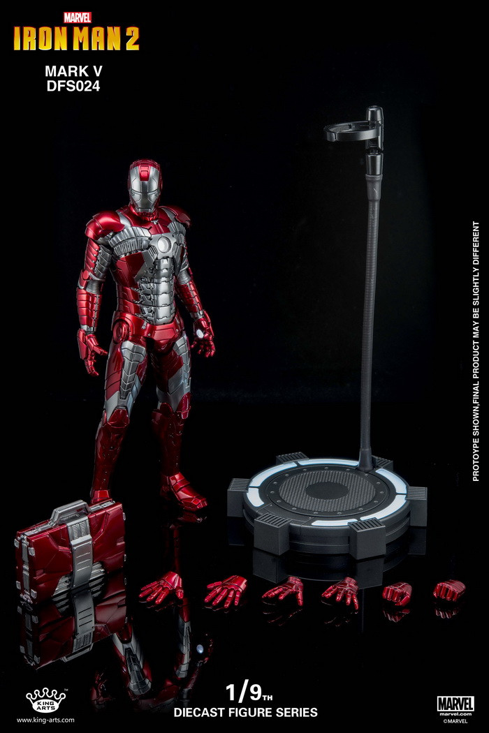 King Arts 19 Diecast Figure Series Dfs024 Iron Man Mark 5 Action Figure