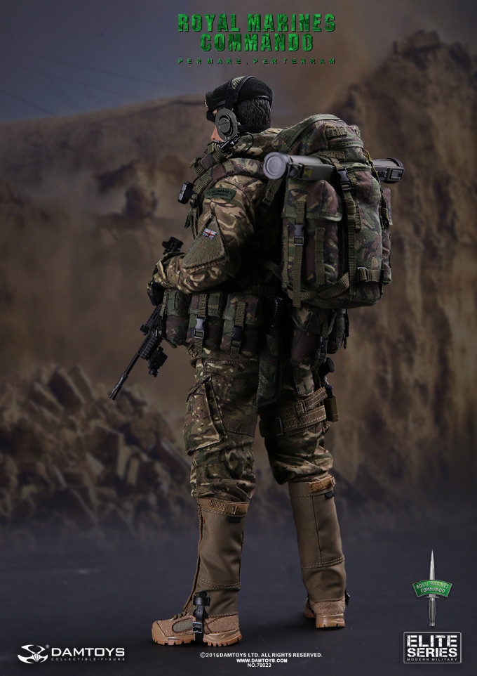 Black Canteen w/Belt Loop Details about   1/6 Scale Toy British Royal Marines Commando 