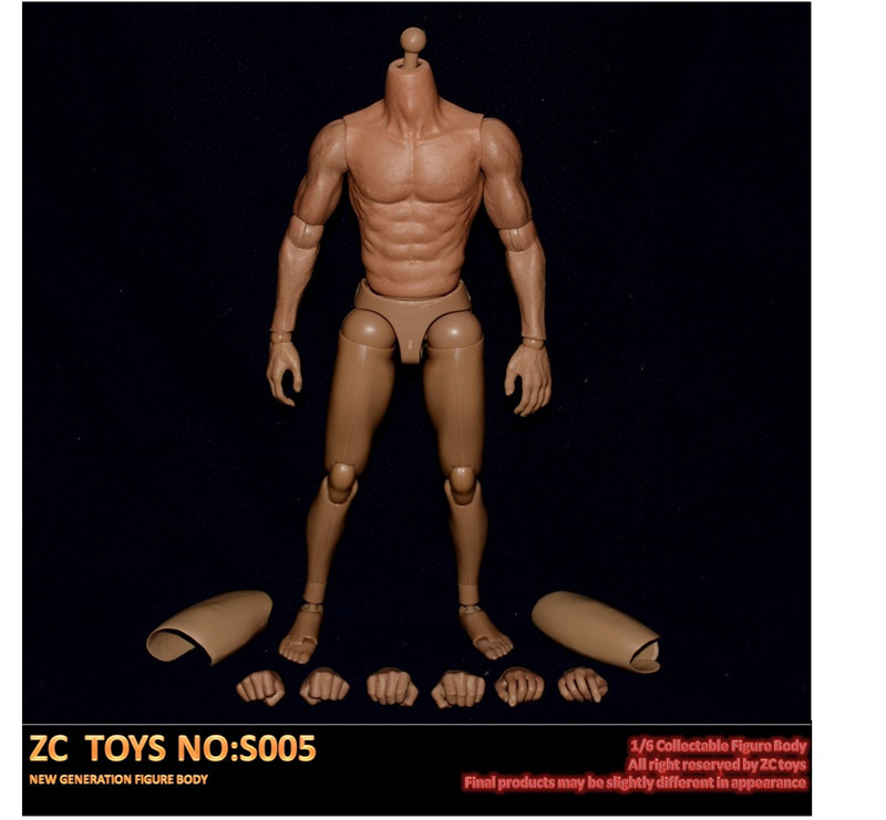ZC Toys 1/6 Scale 3.0 Muscular Figure Body With Seamless Arms IN STOCK 