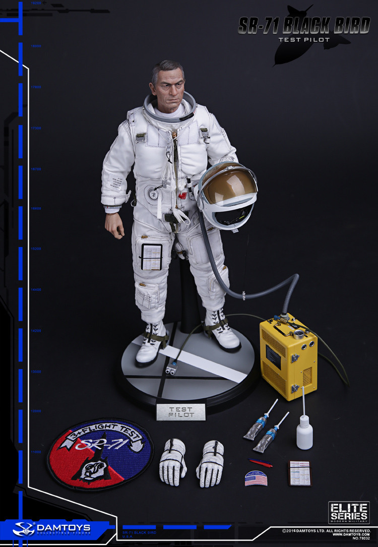 DAMTOYS SR-71 フライトテストエンジニア タイプ ホットトイズ ダムトイ 1/6 エリートシリーズ SR-71 ブラックバード フライト