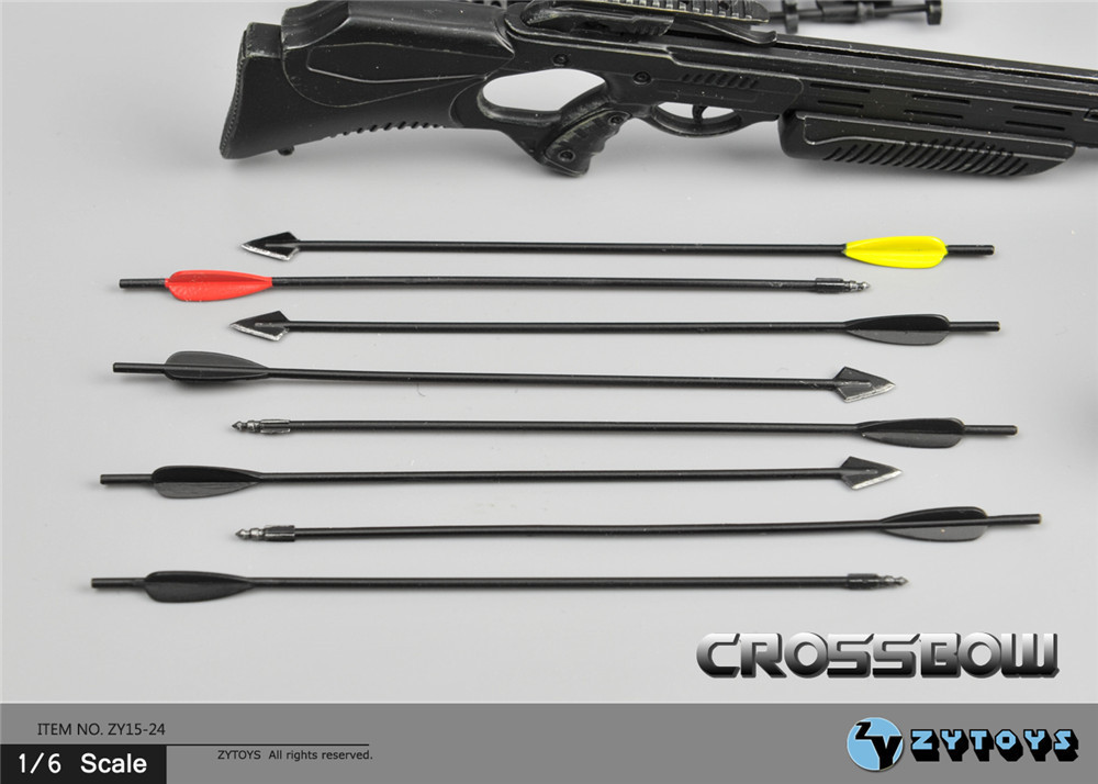 ZYTOYS 1/6 Scale 17cm Crossbow arrow set Walking Dead Daryl Dixon