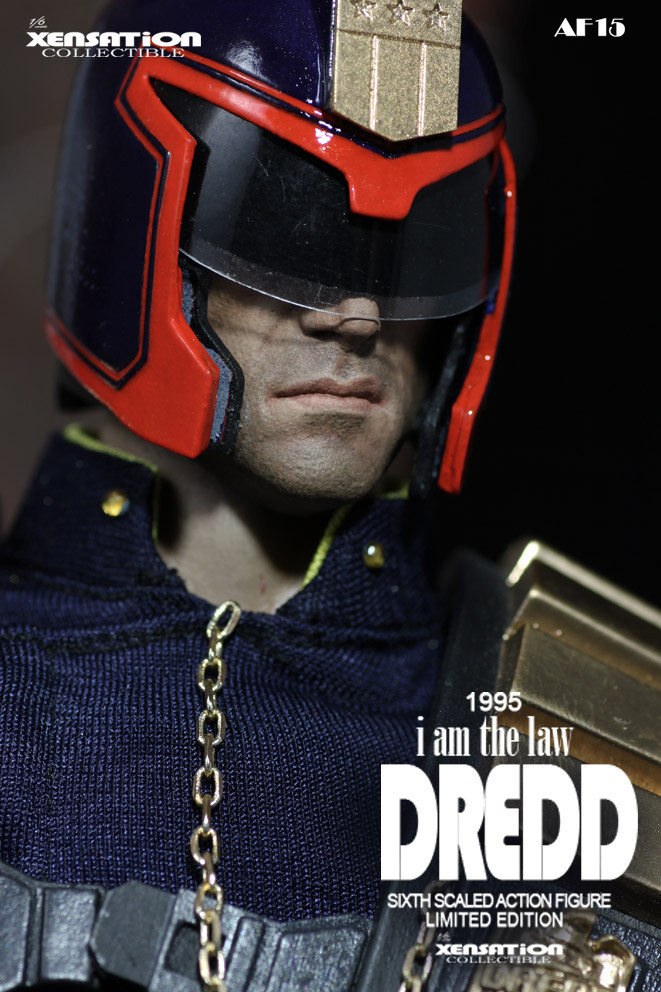 XENSATION JUDGE DREDD 1995 Metal Helmeted Sculpt Sly Stallone loose 1/6th scale 