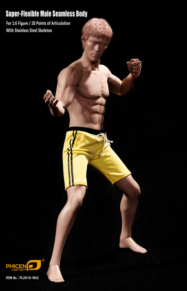 1/6 Flexible Male Muscular Body Action Figure Nude Body 