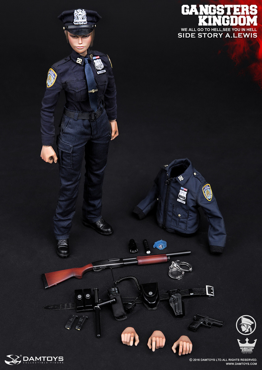 DAM TOYS GKS003 1/6 GANGSTERS KINGDOM 1/6 SIDE STORY OFFICER A.LEWIS ACTION  FIGURE