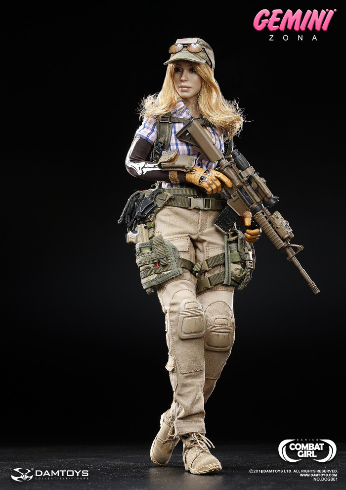 DAMTOYS DCG001 1/6 COMBAT GIRL Series Gemini Zona Action Figure