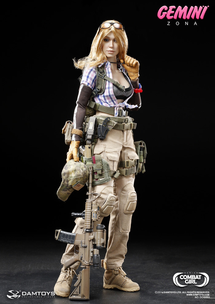 DAMTOYS DCG001 1/6 COMBAT GIRL Series Gemini Zona Action Figure