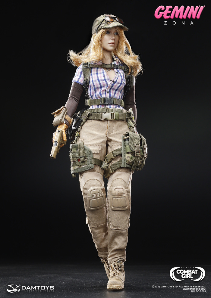 DAMTOYS DCG001 1/6 COMBAT GIRL Series Gemini Zona Action Figure