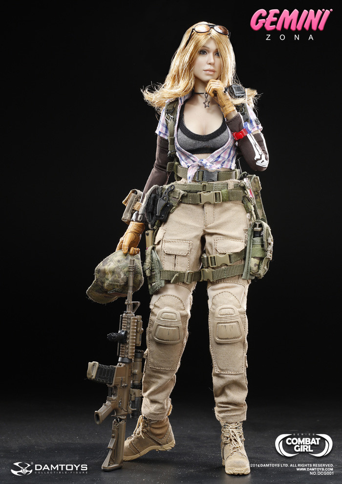 DAMTOYS DCG001 1/6 COMBAT GIRL Series Gemini Zona Action Figure