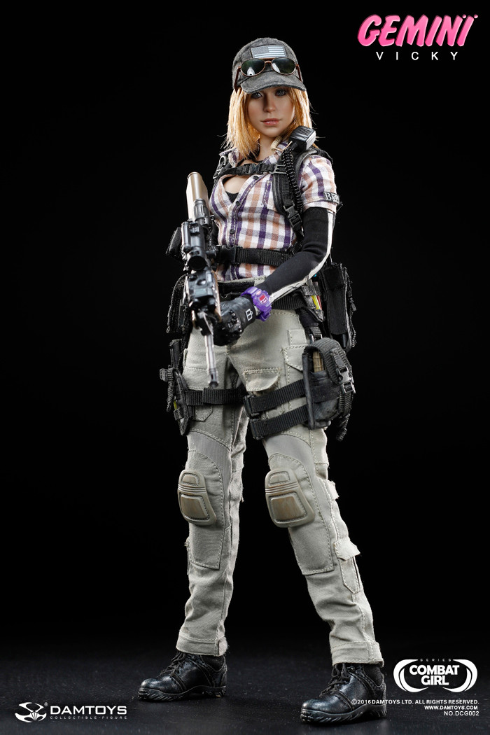DAMTOYS DCG002 1/6 COMBAT GIRL Series Gemini Vicky Action Figure