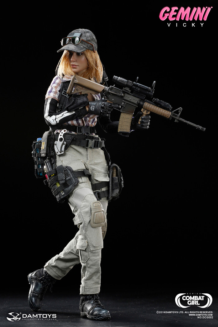 DAMTOYS DCG002 1/6 COMBAT GIRL Series Gemini Vicky Action Figure