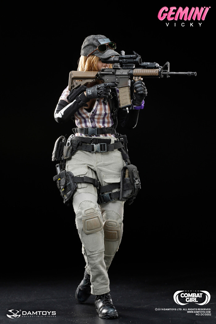 DAMTOYS DCG002 1/6 COMBAT GIRL Series Gemini Vicky Action Figure
