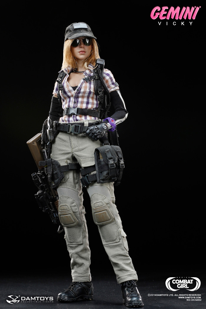 DAMTOYS DCG002 1/6 COMBAT GIRL Series Gemini Vicky Action Figure