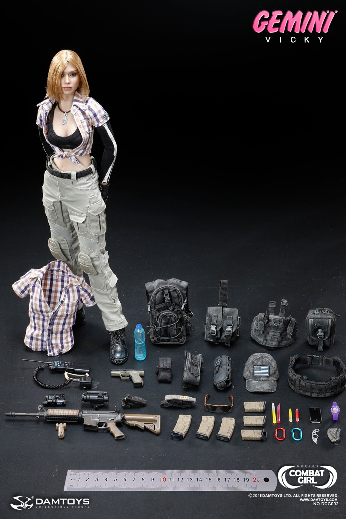 DAMTOYS DCG002 1/6 COMBAT GIRL Series Gemini Vicky Action