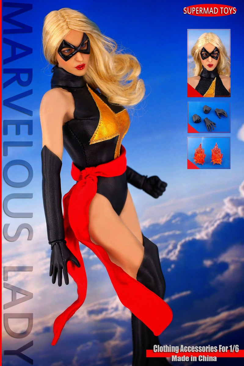 SUPERMAD TOYS Ms. marvel Marvelous Lady 1/6 Action Figure with