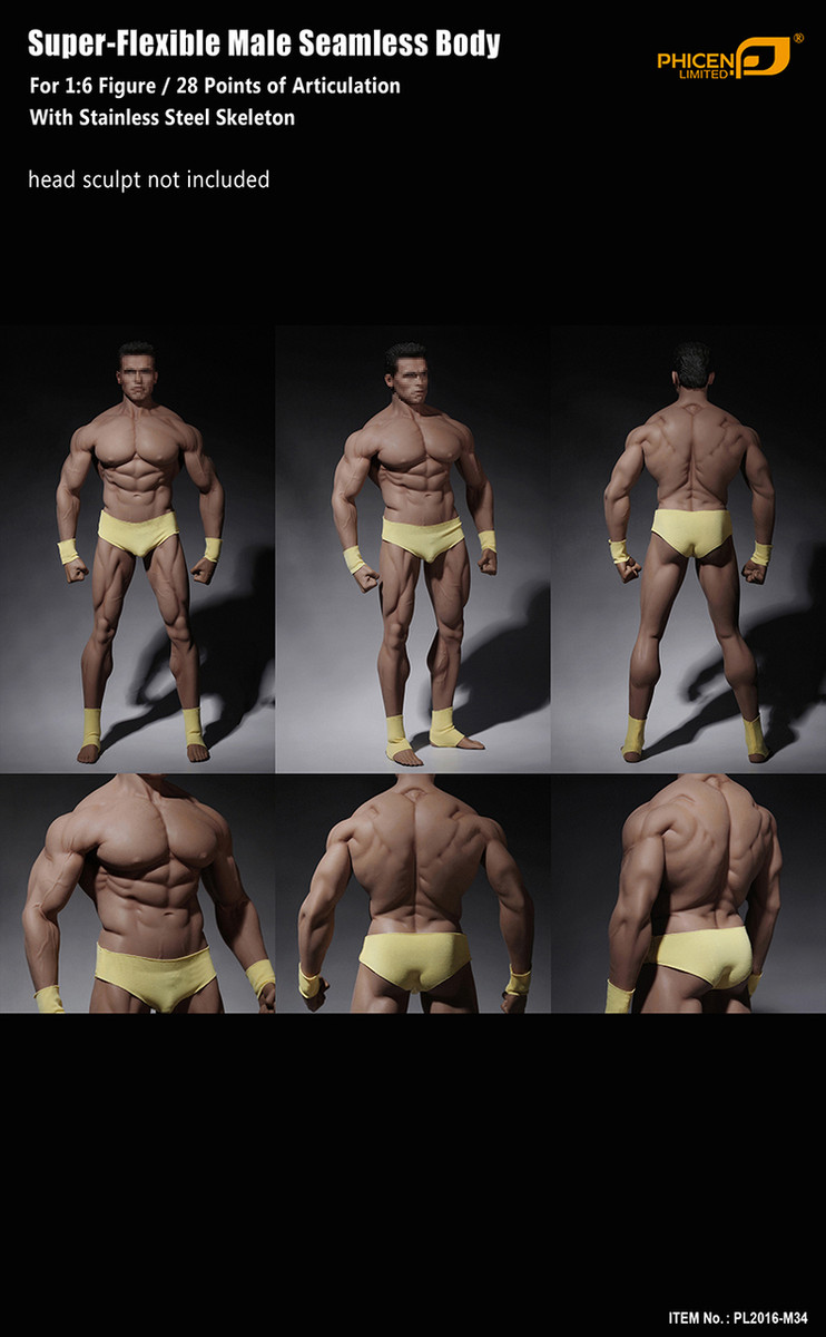 【USA PRIORITY SHIPPING】 TBLeague PHICEN 1/6 STRONG MUSCULAR Male SEAMLESS Body 