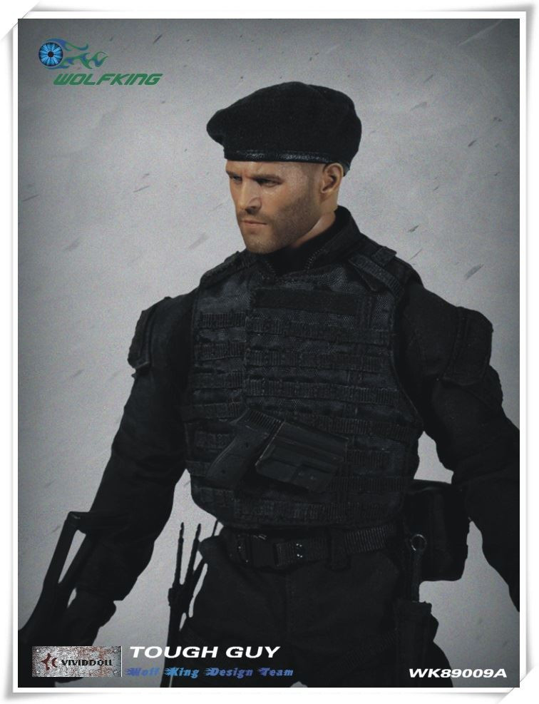 Gloved hands WOLFKING 1/6 Scale WK89009A Tough Guy Jason Statham 