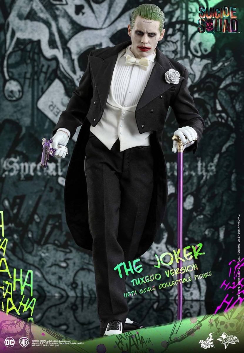 Hot Toys 1/6 Scale MMS395 Suicide Squad The Joker Tuxedo Version Stick 