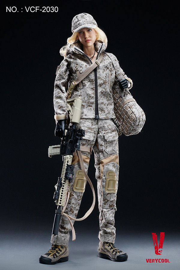 VERYCOOL Digital Camo Female Soldier Leather Belt VCF-2030 loose 1/6th scale 