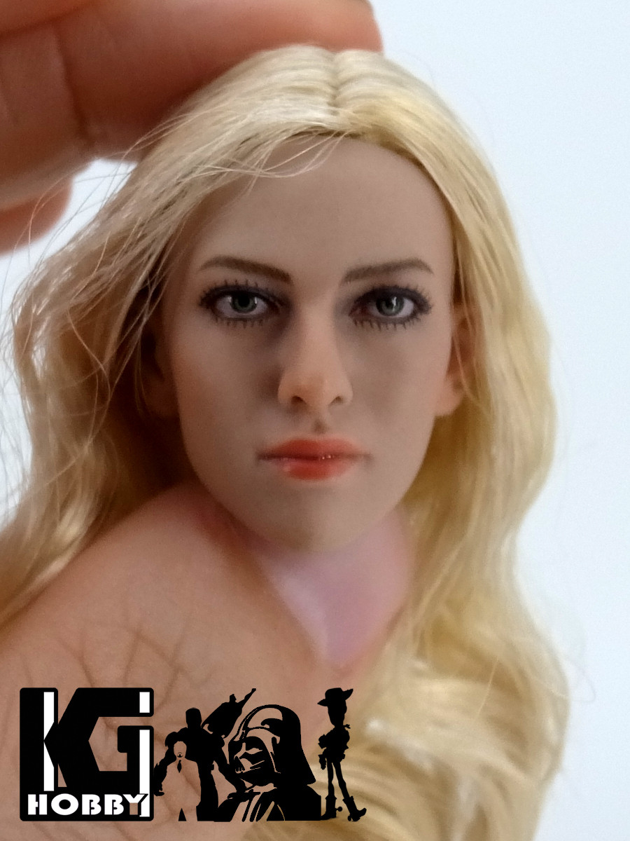 Details about   1/6 Female Golden Hair Seamless Bust Suntan Body Figure W/ Kimi KT004 Head Model 