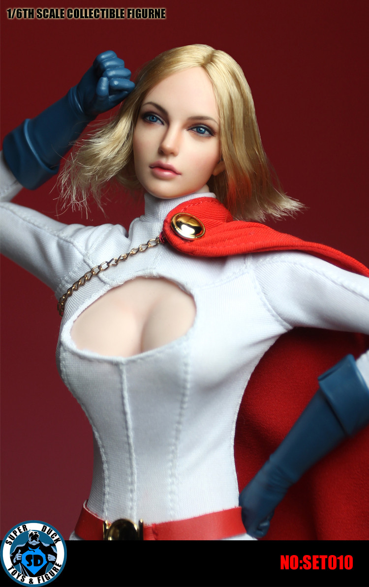 SUPER DUCK SET010 1/6 Scale Super Woman Costume + Head Sculpt Set