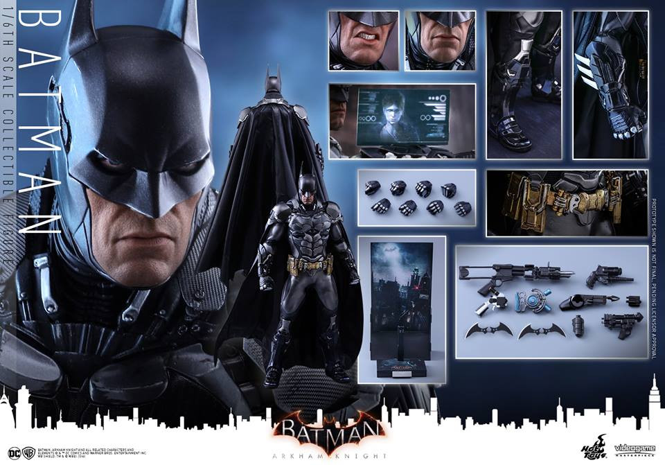 Hot Toys VGM 26 Batman Arkham Knight 1/6 12 in Figura De Acción Nueva approx. 30.48 cm 