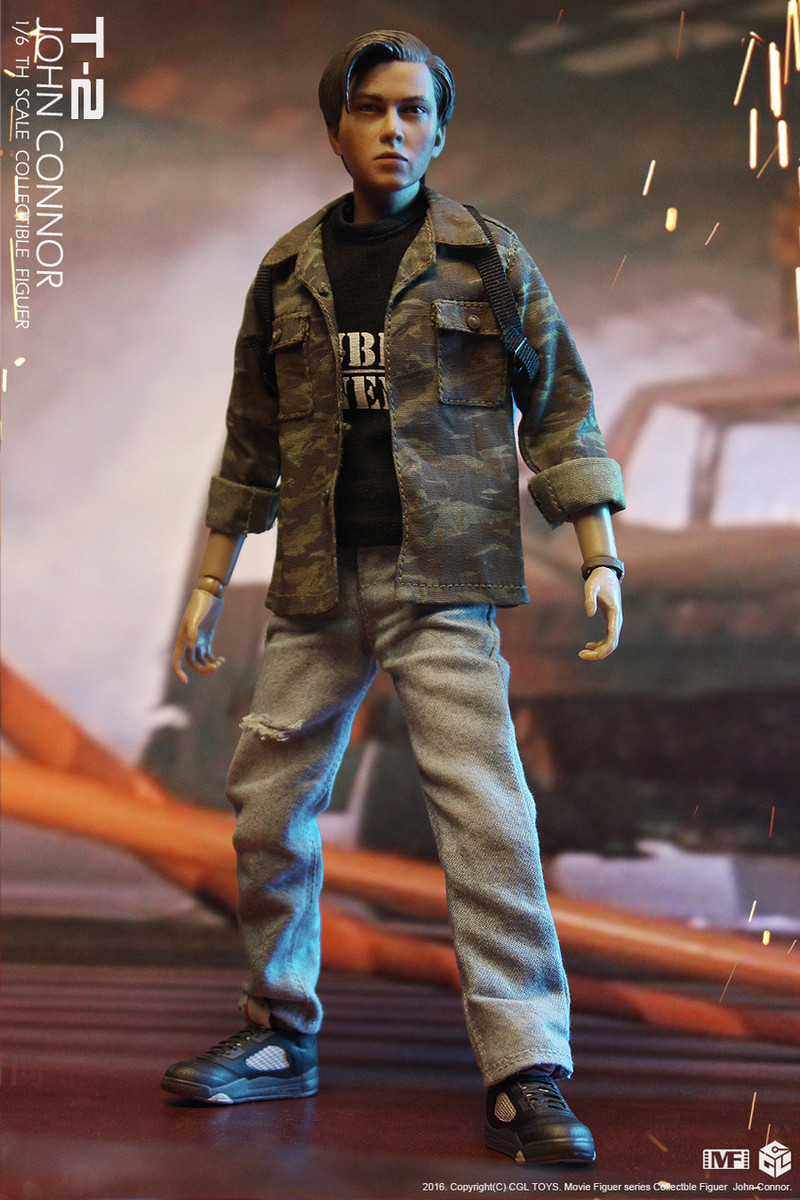 Cgltoys Mf10 Terminator 2 Human Resistance Leader Teenager Connor 1 6 Figure