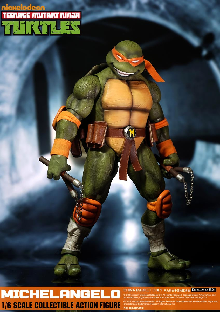 DreamEX 1/6TH TMNT Ninja Turtles- Michelangelo/Mikey Action Figure