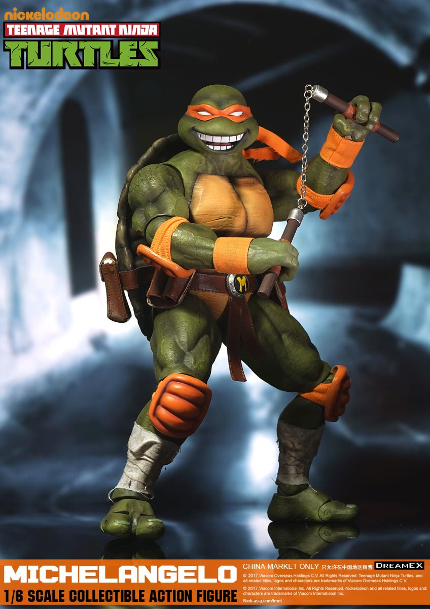 DreamEX 1/6TH TMNT Ninja Turtles- Michelangelo/Mikey Action Figure