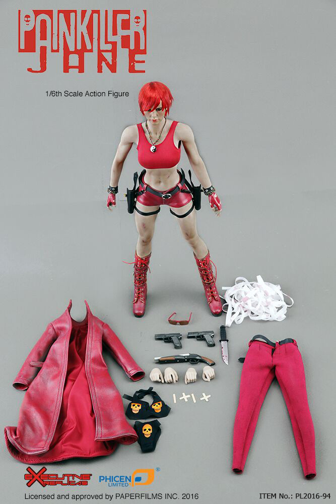 TBLeague Phicen 1//6 PL2016-94 Painkiller Jane Figure Head Sculpt